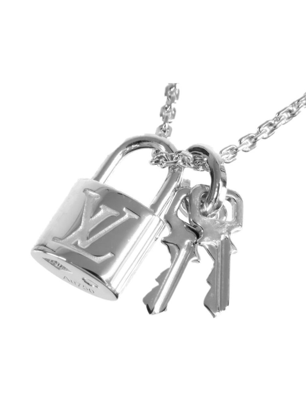 Louis Vuitton Pendentif Lockit White Gold 18k Necklace